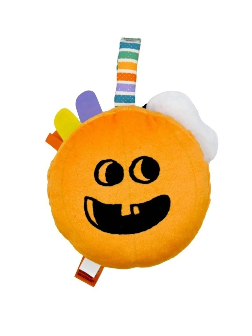 Peanuts Halloween Baby On The Go  Mirror Rattle Toy - Soft Tactile Activity Toy